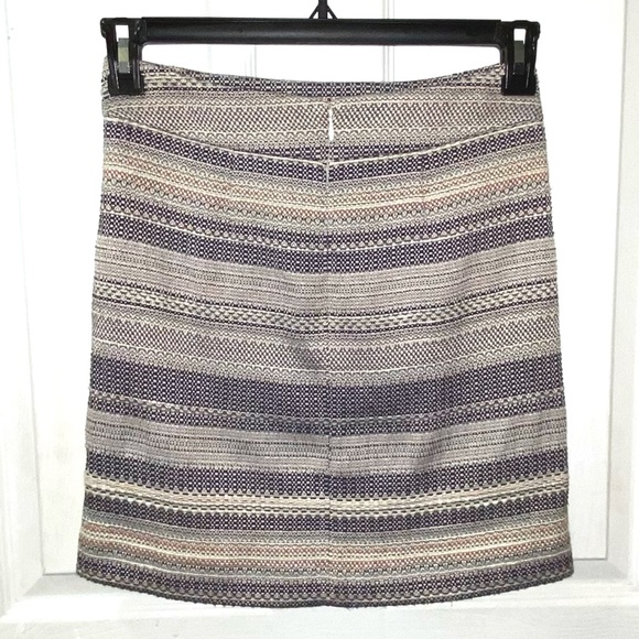LOFT Knit Multi-Color Mini Skirt | Like New! - Picture 2 of 8